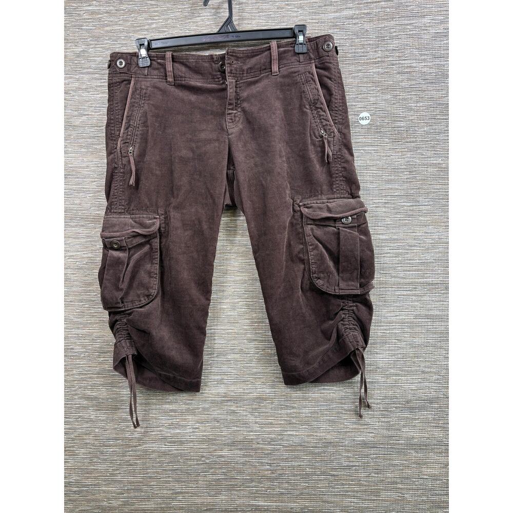 Women’s Brown Cargo Capri Pants
